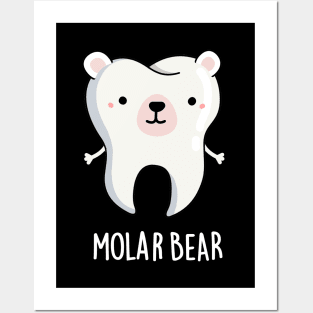 Molar Bear Cute Tooth Pun Posters and Art